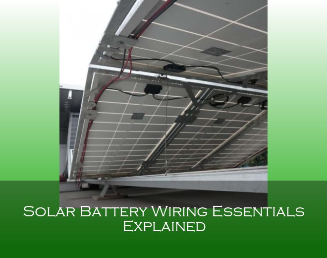 Solar Battery Wiring Essentials Explained